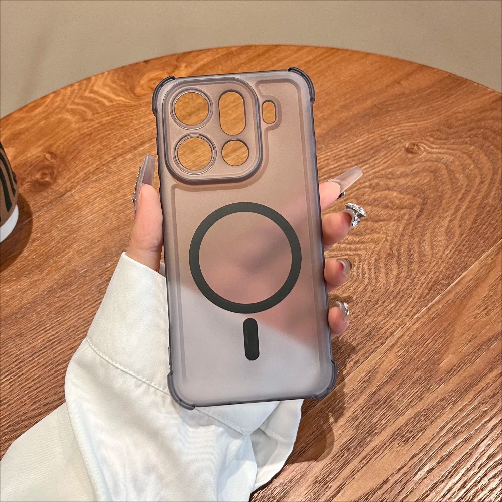 Oppo Find X8 - OPPO Find X9、X8 Pro、Ultra、Reno 15、14、13 Proに対応した、シンプルでマットな質感の、柔らかい素材を使用した、磁石付きのスマートフォンケース。四隅を保護するスリムなデザイン。