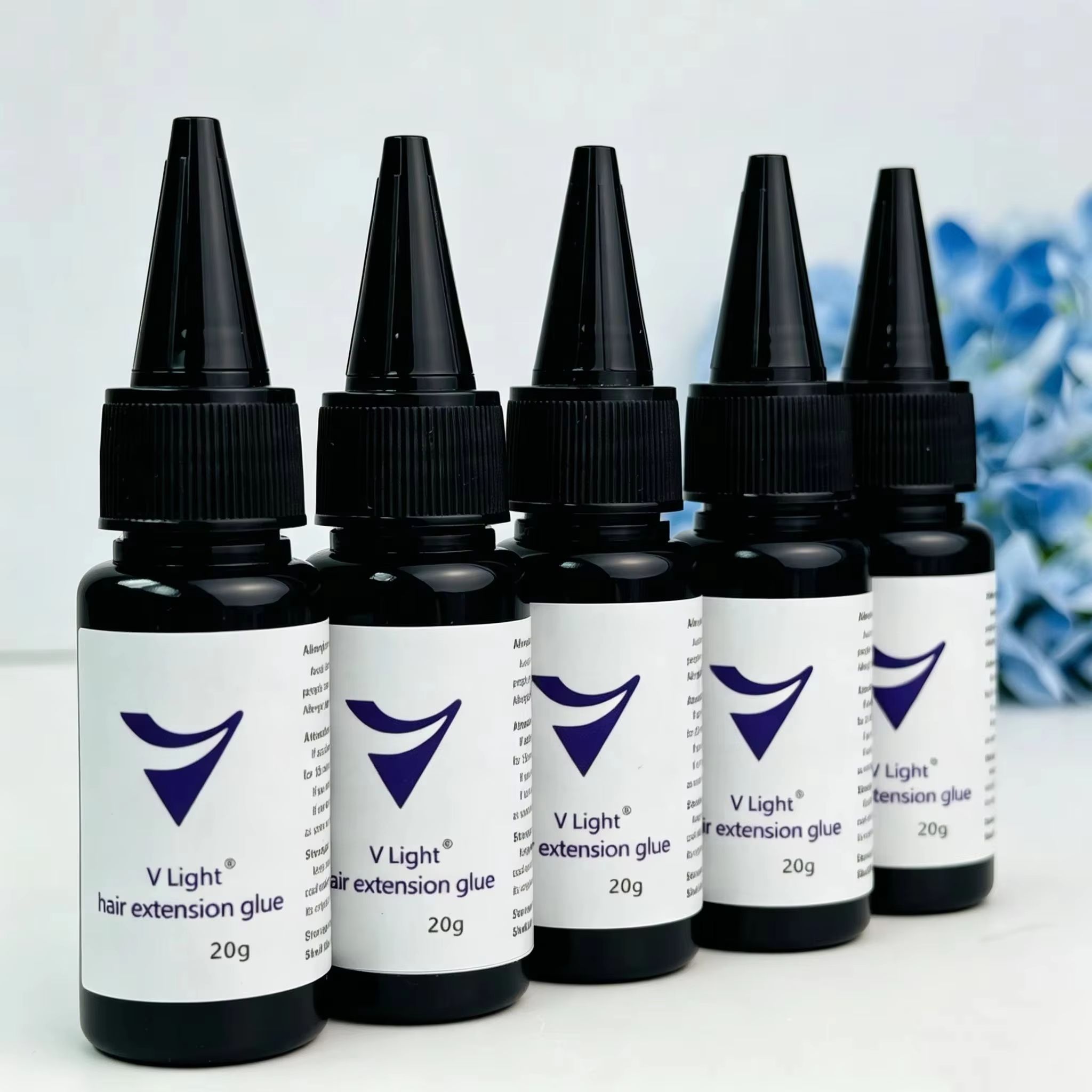 UVライトヘアエクステンショングルーキット、V‑ライトボンデ - Liquid Uv Glue Kit のレビューと価格