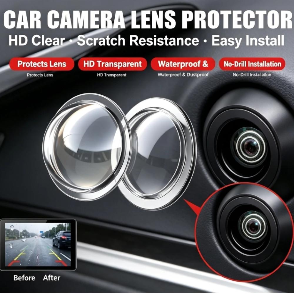 2個入り、車載カメラレンズ保護カバー。防水・防塵・傷防止機能 - Camera Lens Protector のレビューと価格
