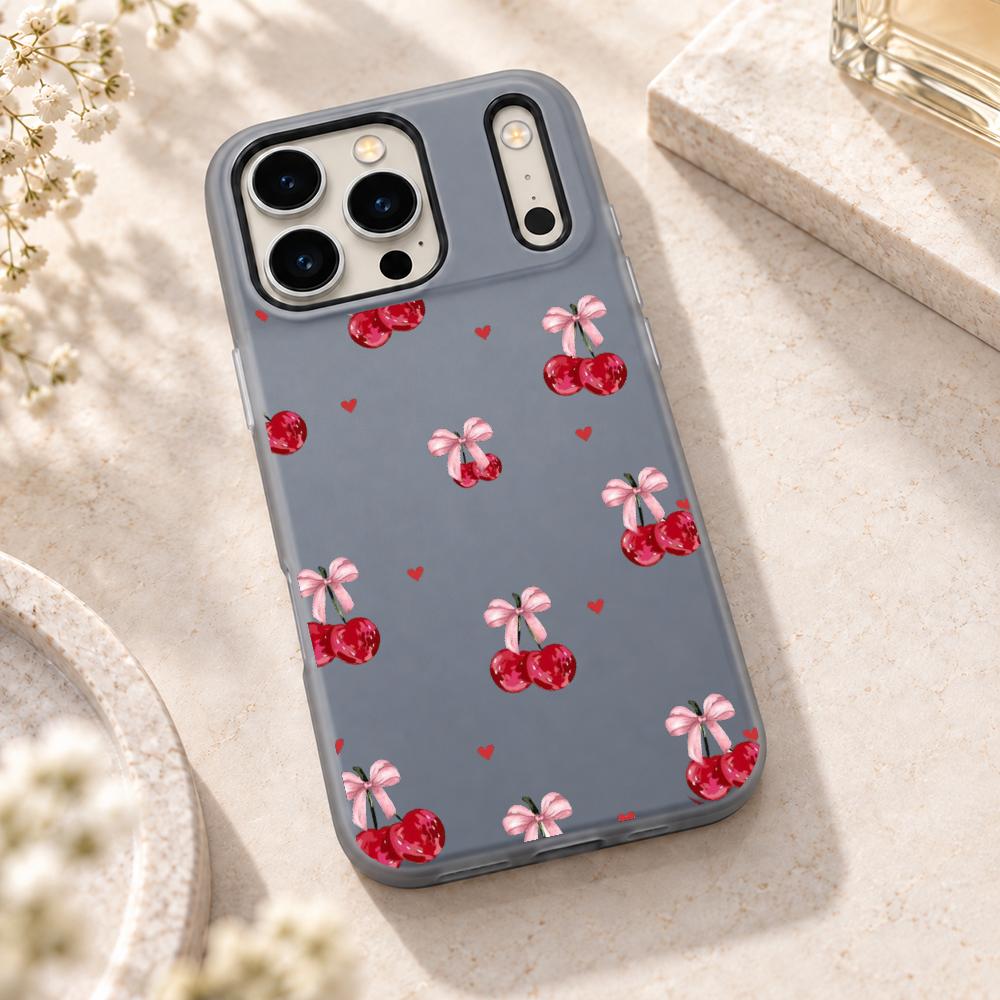 かわいいピンクのハート柄のリボンが付いたiPhone用ケース - Apple Iphone 15 Pro Max のレビューと価格