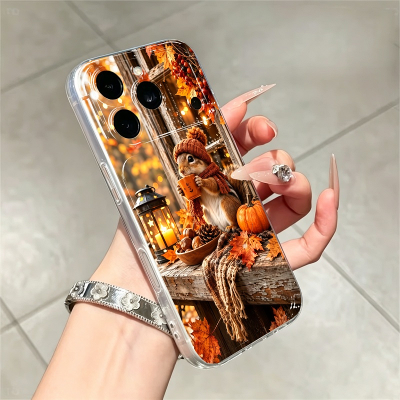 漫画動物リスシリコン製スマホケース iPhone 15 16 - Apple Iphone 15 Pro Max のレビューと価格